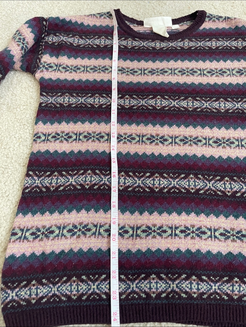 H&M Multicolor Patterned Knit Sweater Size small - Picture 7 of 7